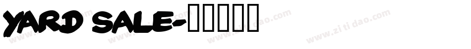 Yard Sale字体转换
